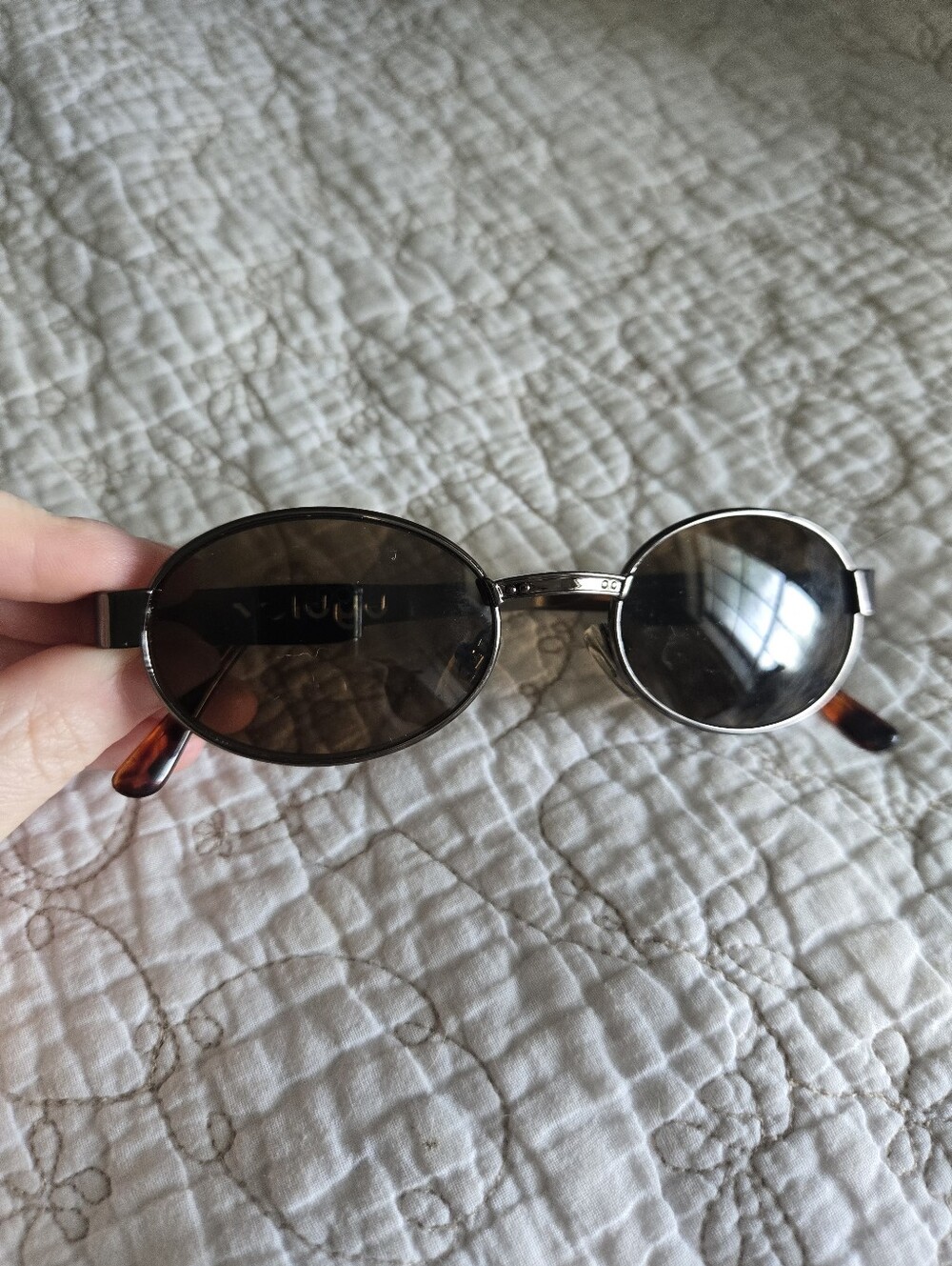 Vintage 1990s Byblos Italy Oval Sunglasses Authentic